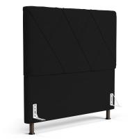 Cabeceira Cama Box Casal Queen Size Mel 160cm Com Frame Sintético Preto - Desk Design - 1