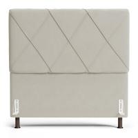 Cabeceira Cama Box Casal Mel 140cm Com Frame Suede Bege - Desk Design - 7