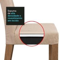 Conjunto Sala De Jantar Mesa Tampo De Vidro 4 Cadeiras Rustic/imperial Ivy Madesa Rustic/imperial - 5