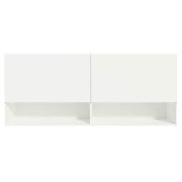 Armário Aéreo Para Escritório Com Nicho E Prateleira 120cm Branco Madesa Branco - 5