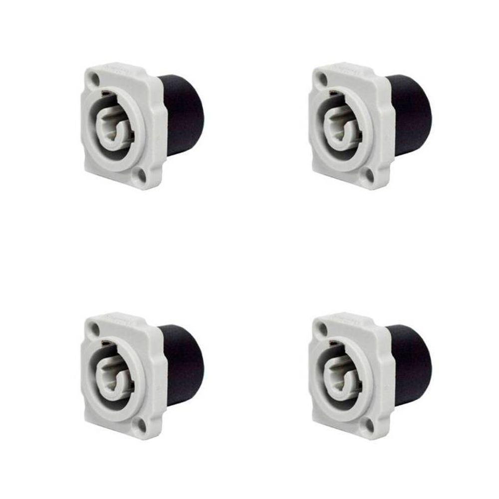 Kit Conectores De Ac-out De Painel Wc 1833 Out P Gy Pgy (4un) Wireconex Azul - Pç - 4 - 1