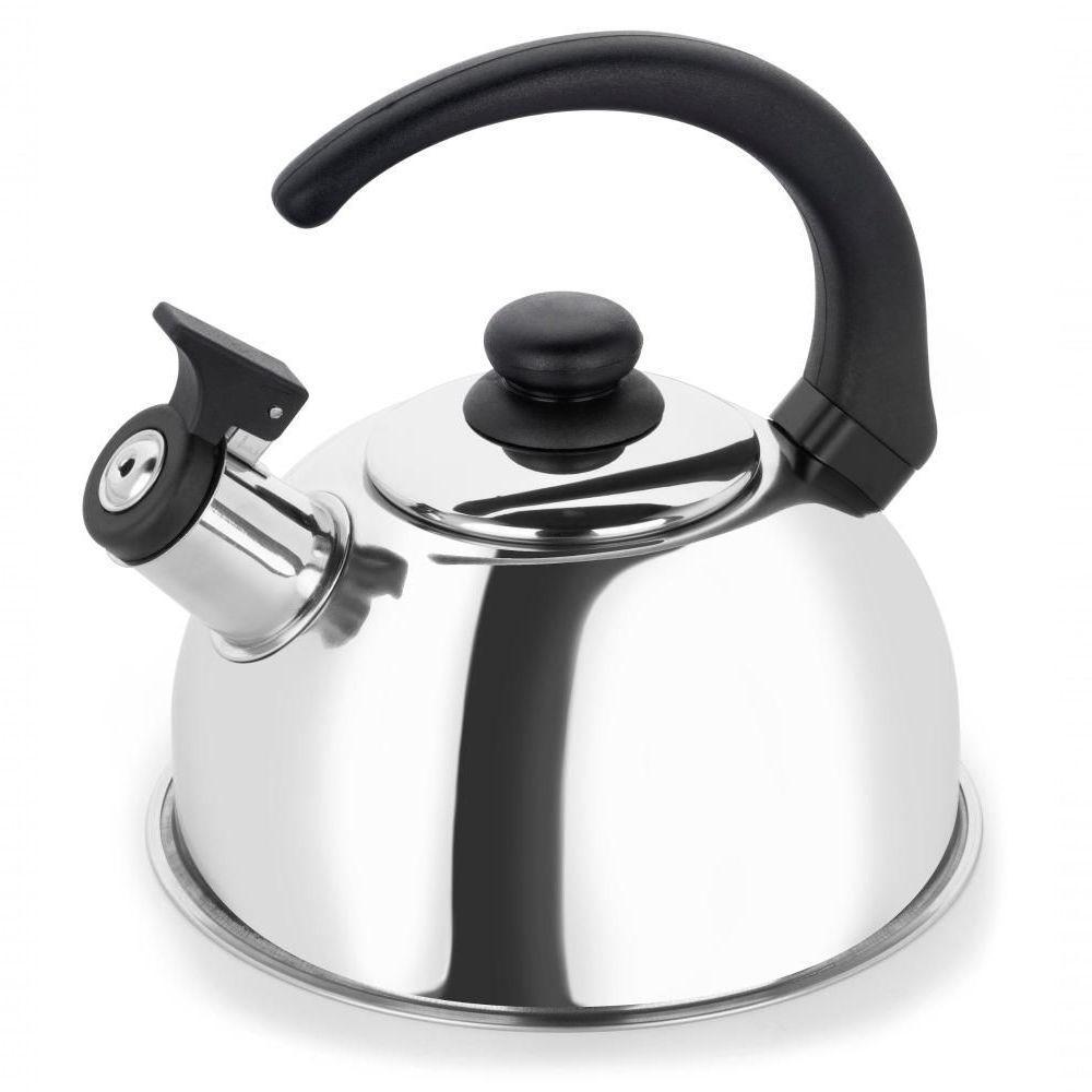 Chaleira Inox Com Apito 2 Litros Compativel Fogão De Indução - 1