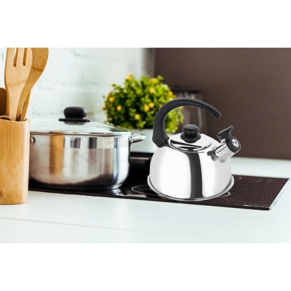 Chaleira Inox Com Apito 2 Litros Compativel Fogão De Indução - 2