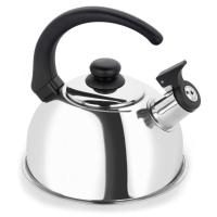 Chaleira Inox Com Apito 2 Litros Compativel Fogão De Indução