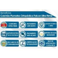 Colchão Casal Espuma Compact AG 65 / D28 / Falcon Ultra Firme Euro Pillow (138x188x20) - Plumatex - 2