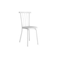 Cadeira Sala De Jantar 154 Aço Kit 2 Uni Branco/courano Branco - Carraro - 1