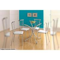 Cadeira Sala De Jantar 154 Aço Kit 2 Uni Branco/courano Branco - Carraro