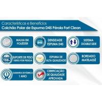 Cama Box Baú Solteiro: Colchão Espuma Polar D45 Pérola + Base CRC Suede Clean(88x188) - 3