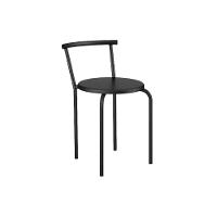 Banqueta Sala de Jantar 105 Kit 2 Un Preto/Courano Preto - Carraro - 1