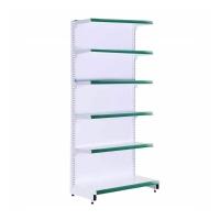 Gôndola Prateleira Supermercado 6 Níveis 40x30 New Plus 2,00m Parede Inicial Verde Sa Gôndolas - 1