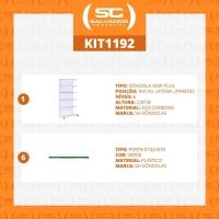 Gôndola Prateleira Supermercado 6 Níveis 40x30 New Plus 2,00m Parede Inicial Verde Sa Gôndolas - 5