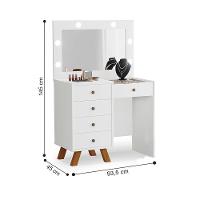 Penteadeira Nice Com Led Branco - 2