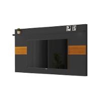 Painel 75 Polegadas Preto Freijó Derby Cleveland - 1