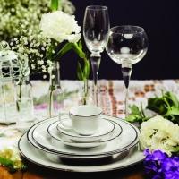 Jogo De Pratos Rasos Em Porcelana Flamingo Com 6 Peças 28cm Oxford Isabel - 2