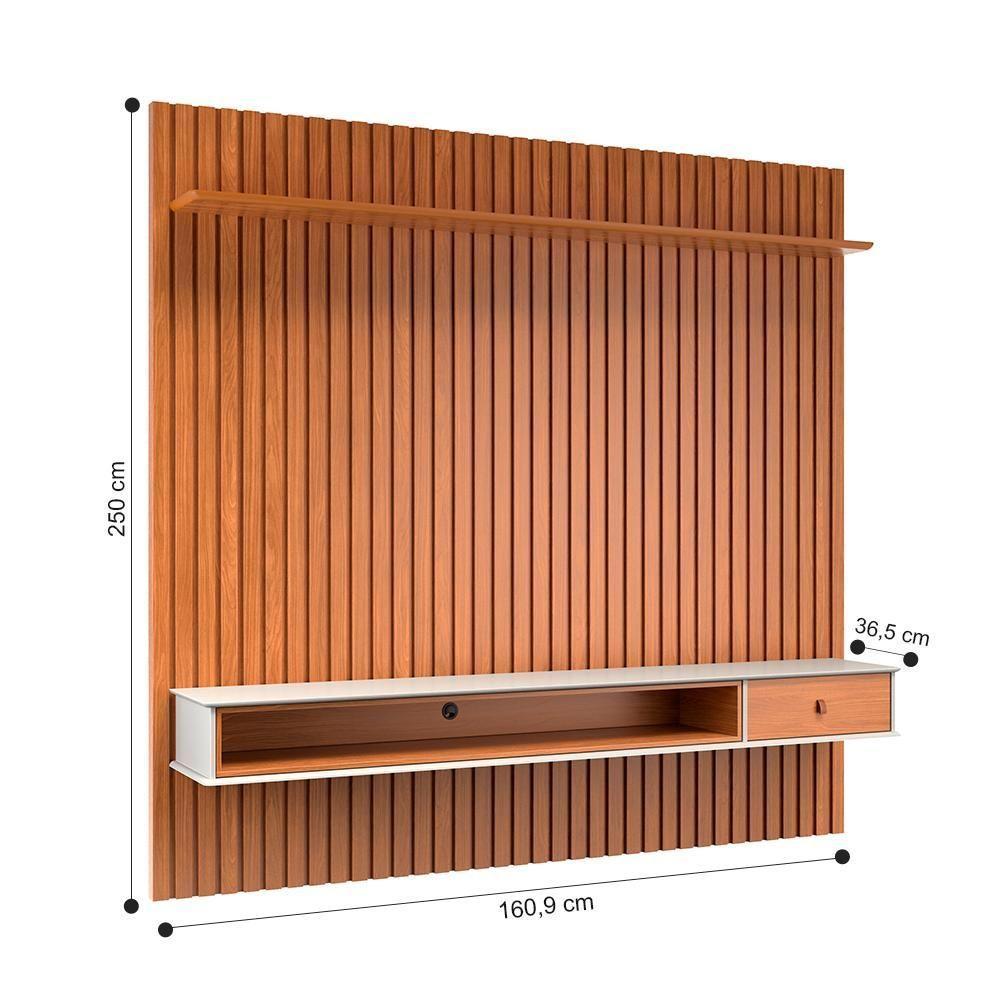 Home Ripado Para Tv 65 Polegadas Estoril Off White Nature - 4