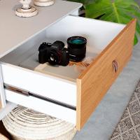 Home Ripado Para Tv 65 Polegadas Estoril Off White Nature - 5