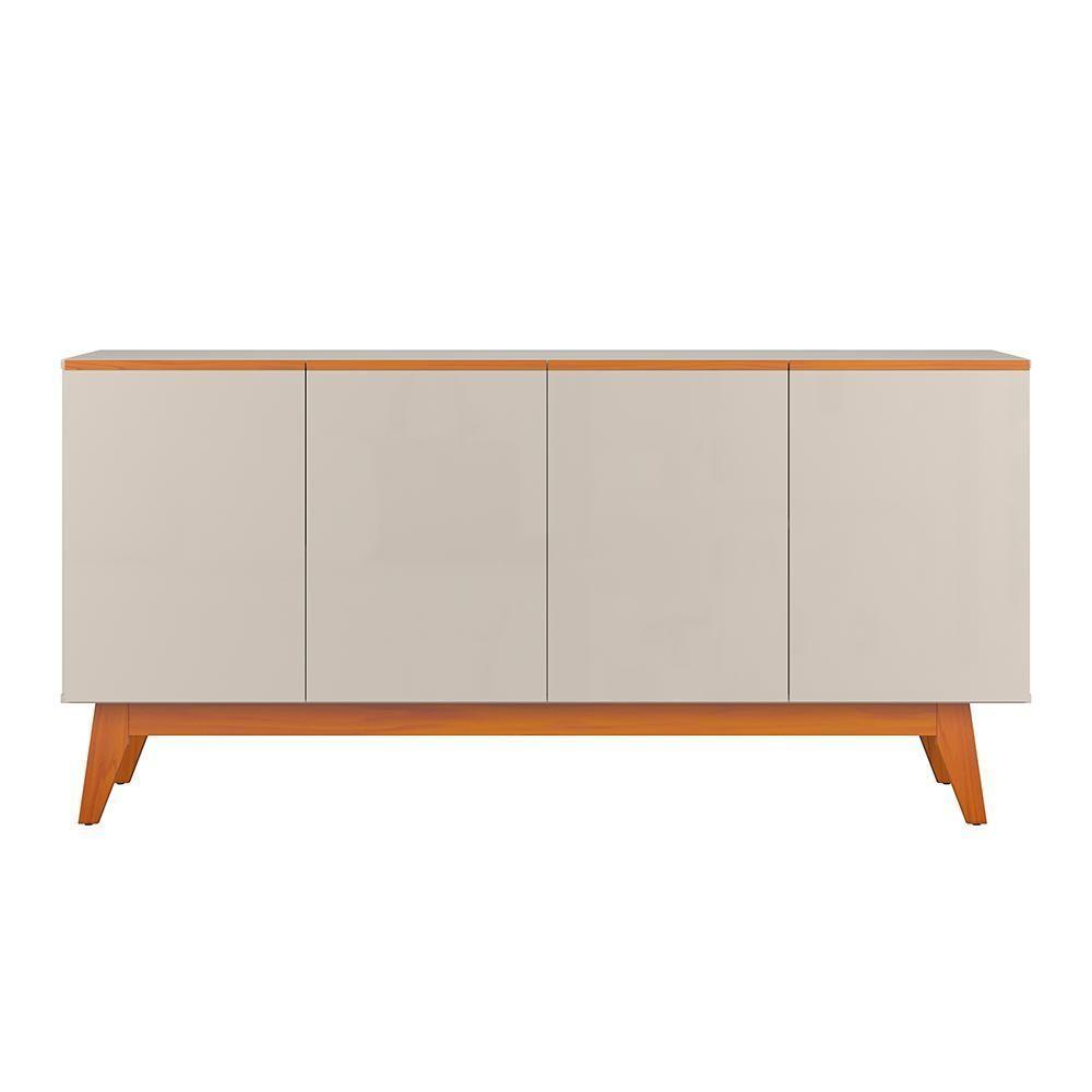 Buffet Para Sala De Jantar 4 Portas Pará Off White Nature - 3