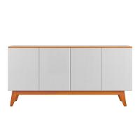 Buffet Para Sala De Jantar 4 Portas Pará Branco Nature - 3