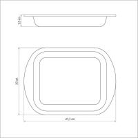 Assadeira Rasa Em Alumínio Com Revestimento Antiaderente Starflon T1 Grafite 22 Cm 1,4 L - 2