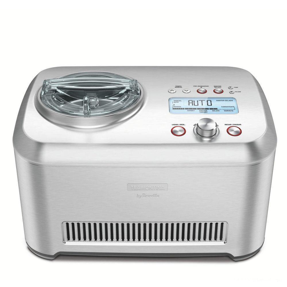 Sorveteira By Breville Express Em Aço Inox 12 Funções 1l - Gelato Express - 220v - 1