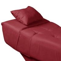 Maca Estofada Para Clínica De Estética Facial Com Capitonê Andressa Veludo Speciale Home Vermelho - 2