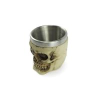 Copo De Shot Dose Em Aço Inox Resina Modelo Caveira Crânio - 3