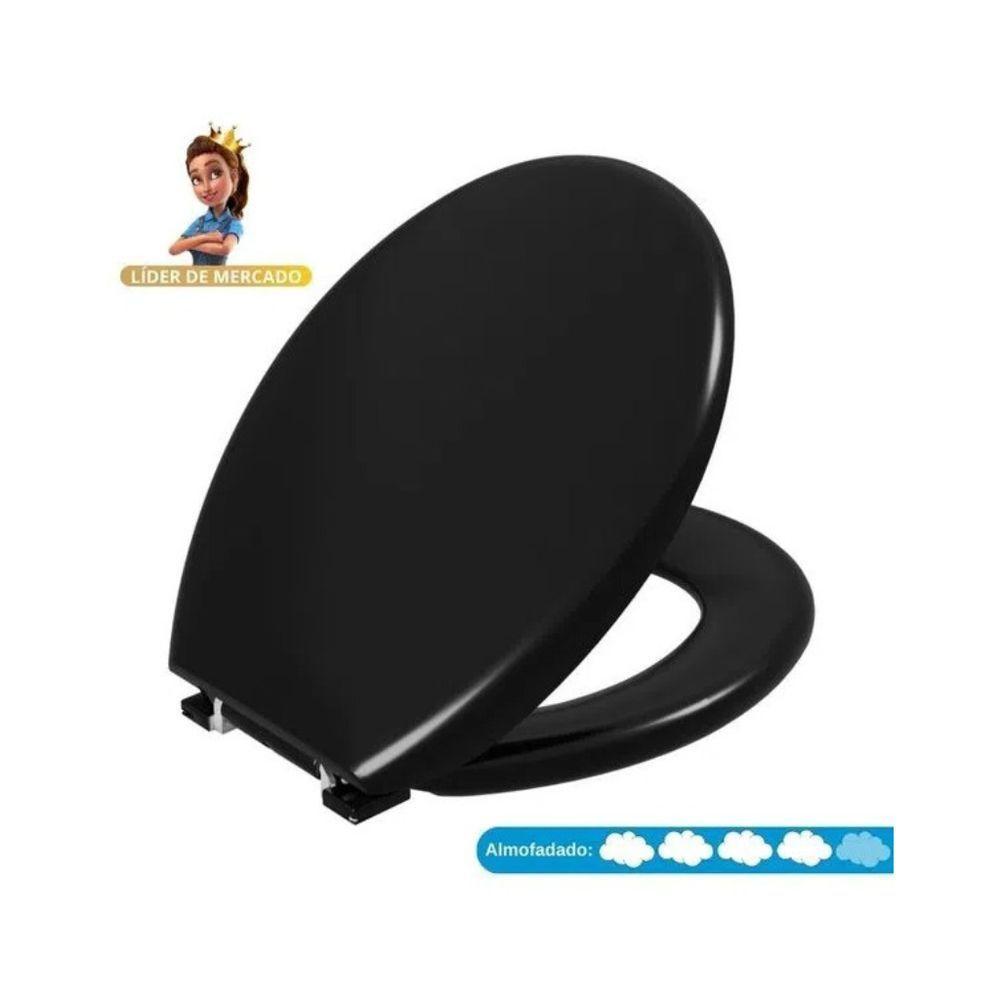 Assento Almofadado Oval - Astra Preto - 5