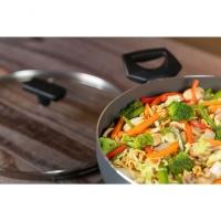 Wok ø28 C/ Tampa E Alças 3,55l Preserve-cz Cinza - 2