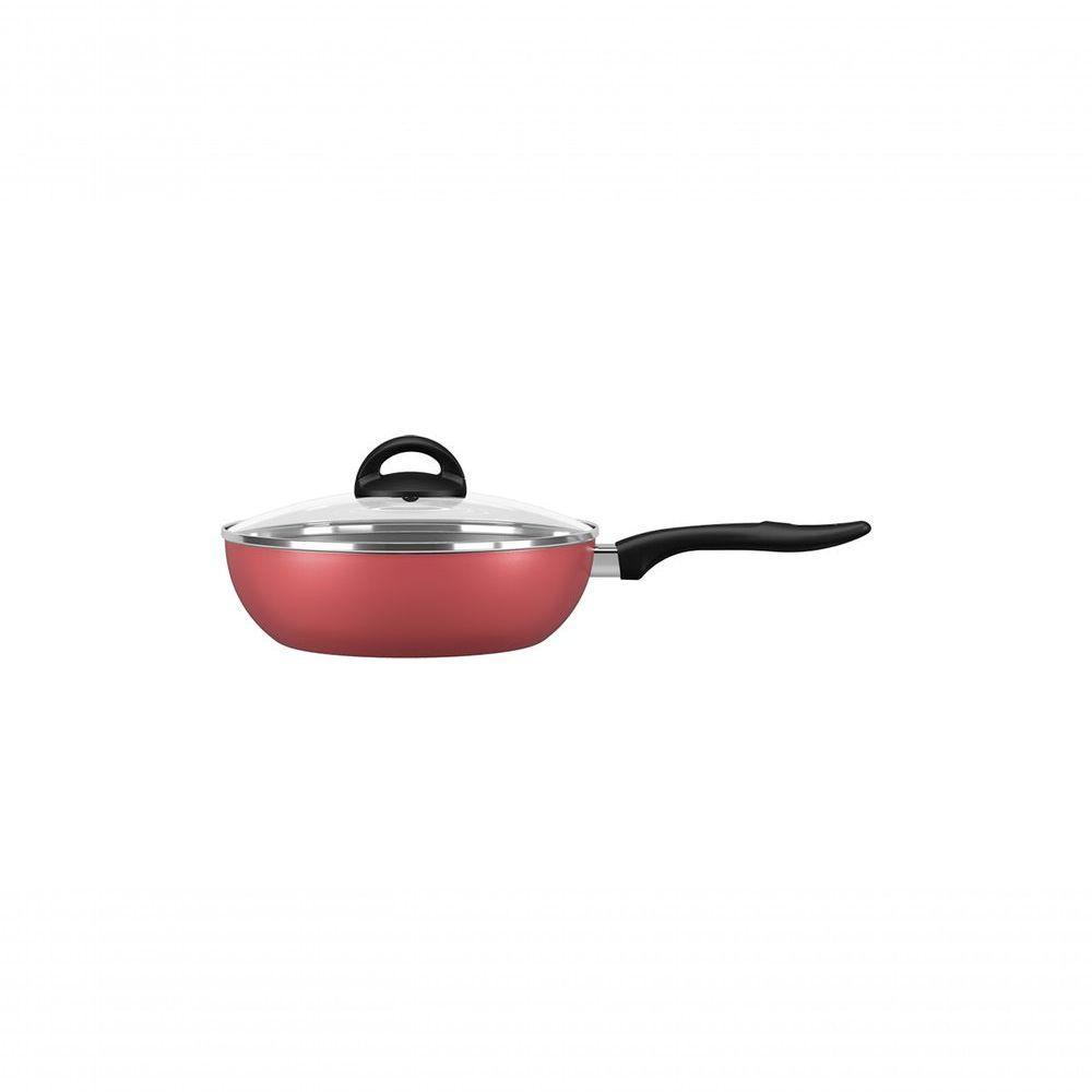 Wok ø24 Cm Com Tampa 2,3 L Chilli ø 24 X 7 Cm 2,3 L Cereja Brinox - 1
