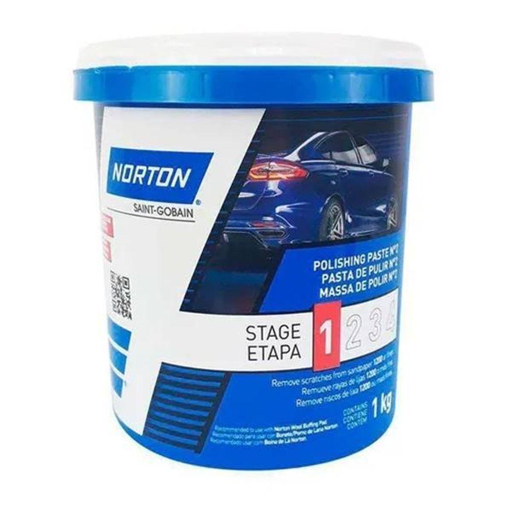 Kit Com 6 Massa De Polir Ice N 2 Base De Agua 1kg - Norton Sem Variação único - 1