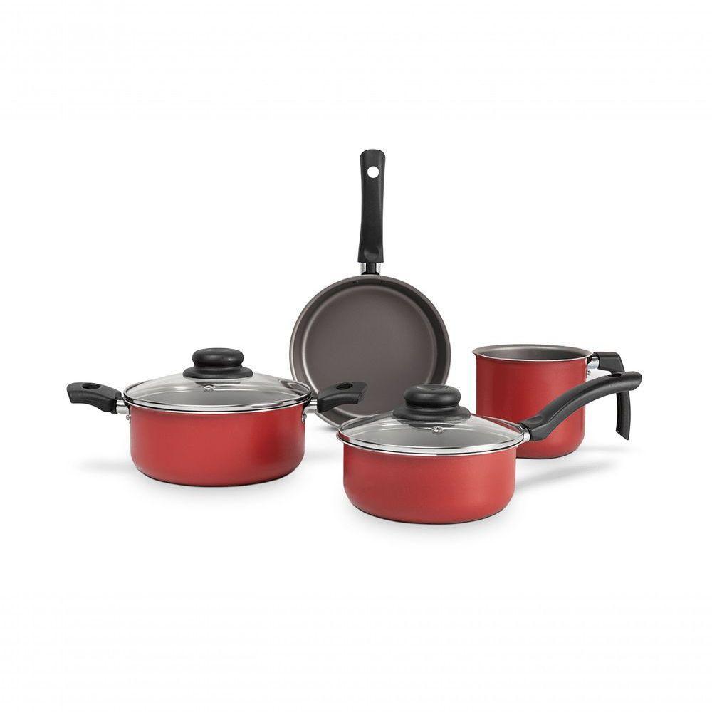 Jogo De Panelas Com 4 Peças - Ruby - Brinox Vermelho Brinox - 2