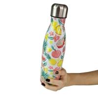 Garrafa Termica Estampada Flores Frutas Aço Inox Floral Florido 500ml Agua Gelada Squeeze Academia - 6