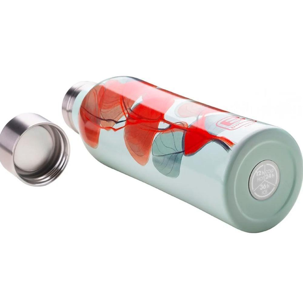 Garrafa Térmica Parede Dupla 500ml Leaves Azure Twin Bugatti - 4