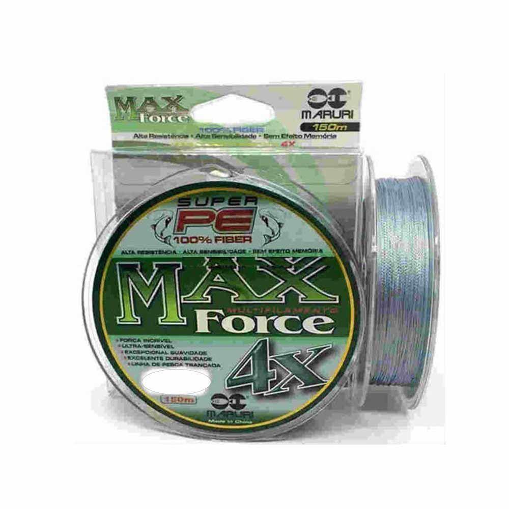 Linha De Pesca Multifilamento 150m Max Force 4 Fios Medida 0,40mm - 4