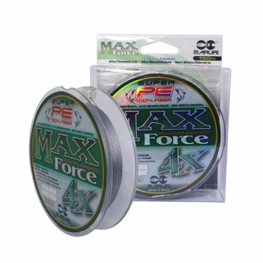 Linha De Pesca Multifilamento 150m Max Force 4 Fios Medida 0,40mm - 5