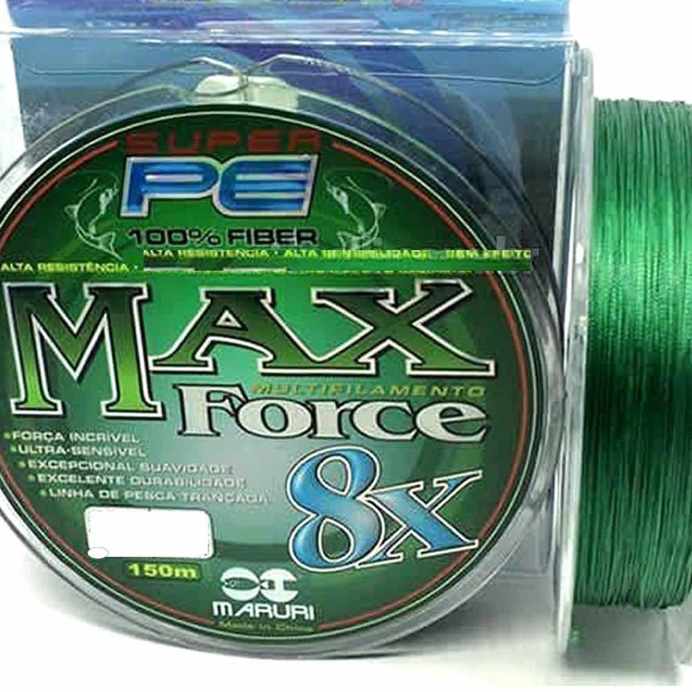 Linha De Pesca Multifilamento 150m Max Force 8 Fios Medida 0,30mm - 2
