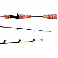 Vara De Carretilha Em Carbono Safira Pingadinha Rodadinha Tamanho 1,10m - 1