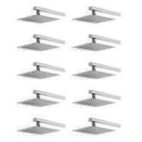 Ducha Chuveiro Slim 20x20 Kit 10 Unidades Suporte Parede Banheiro Area Externa Quintal Piscina - 1