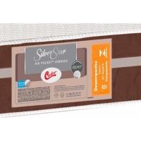 Cama Box Baú Queen: Colchão Molas Pocket Ensacadas Castor  Silver Star Air Híbrido + Base CRC Courano Black(158x198)