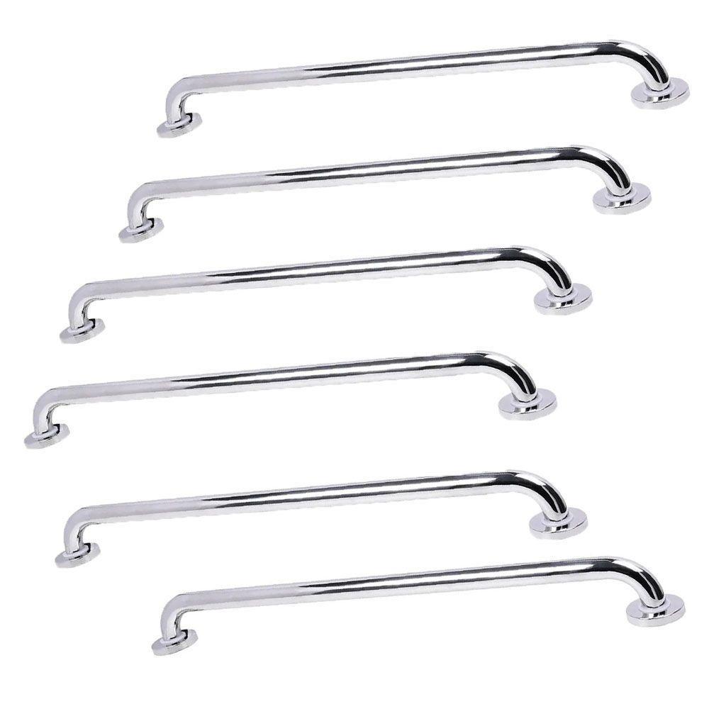 Alça Barra Apoio 70cm Inox Kit 5 Uni Criança Idoso Acessibilidade Gestante Deficiente Segurança Anti - 1