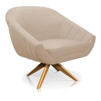 Kit 01 Namoradeira 02 Lugares E 02 Poltronas Giovana Suede Bege