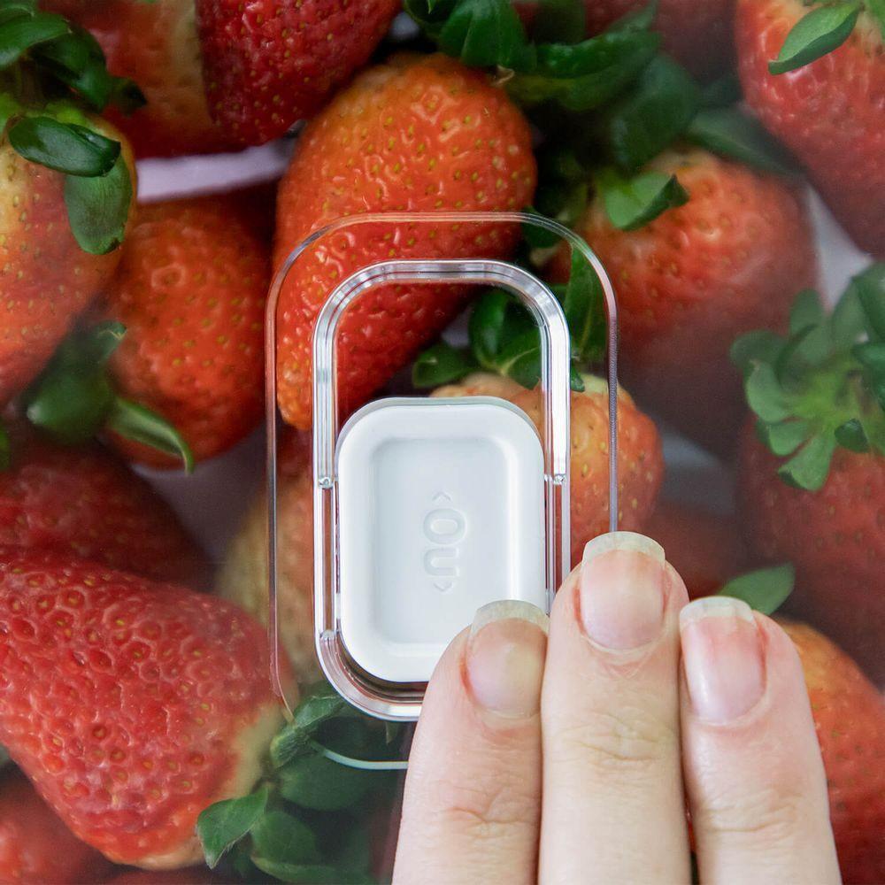 Organizador Ou Com Tampa Clear Fresh 2,8 Litros - Natural - 3