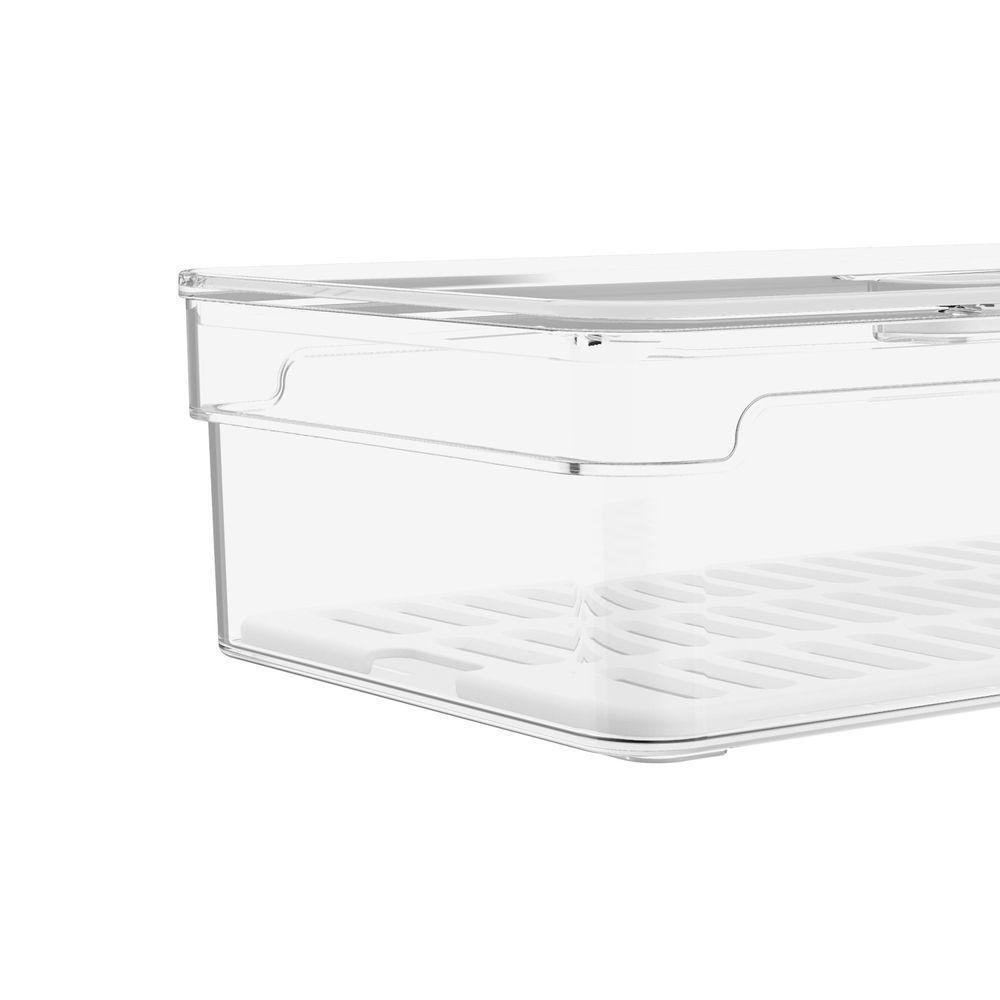 Organizador Ou Com Tampa Clear Fresh 2,8 Litros - Natural - 6