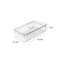 Organizador Ou Com Tampa Clear Fresh 2,8 Litros - Natural - 2