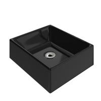 Cuba Pia Para Banheiro Tulipa Com Válvula Abs Preto Preto - 1