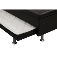 Cama Box Baú c/Auxiliar Solteiro Universal Courano Nero Black (88x188) - Ortobom - 10