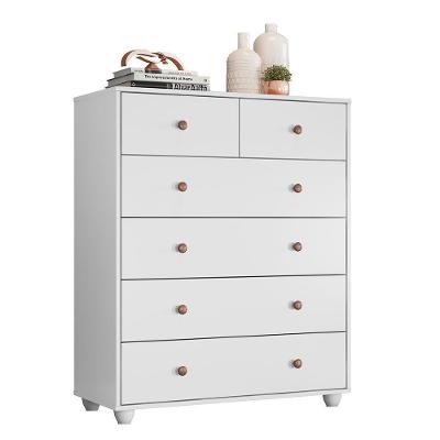 Cômoda Quarto Vittoria Com 6 Gavetas Branco Fosco Branco Fosco