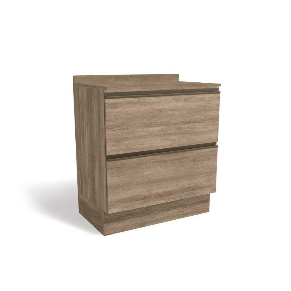 Balcão de Cozinha Maxxi G755 2 Gavetas c/Tampo 80cm Nogal/Nogal - Kappesberg - 1