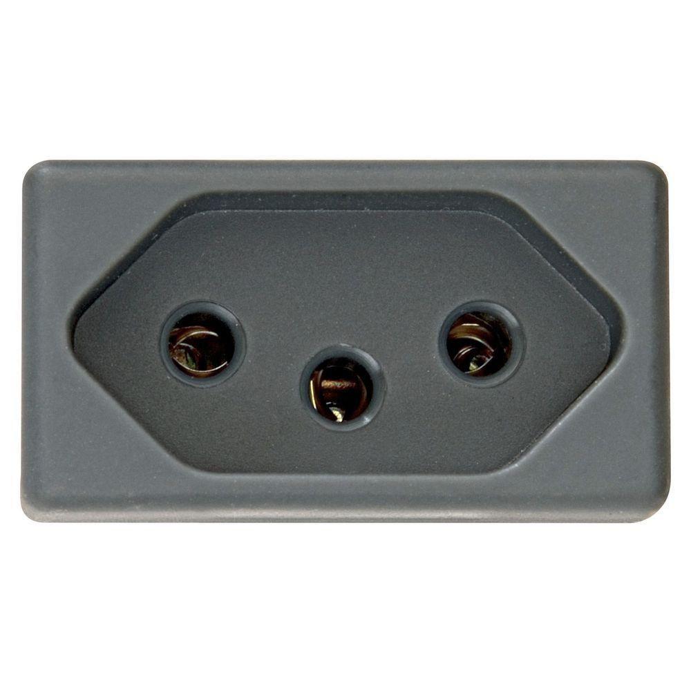 Módulo para Tomada 2p+t Tramontina Izyflat 10 A 250V Grafite - 2