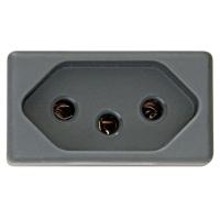 Módulo para Tomada 2p+t Tramontina Izyflat 10 A 250V Grafite - 2